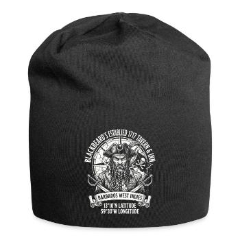 Graphique du pirate Barbe Noire à la Barbade - Bonnet en jersey - noir - Devant