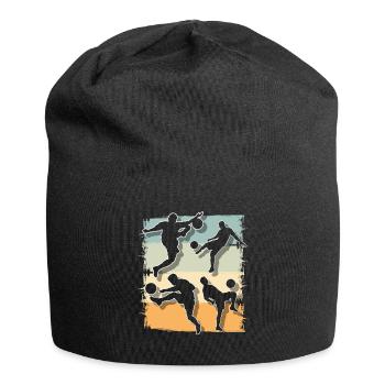 Soccer Soccer Players Playing Soccer - Jersey Beanie - black - Front