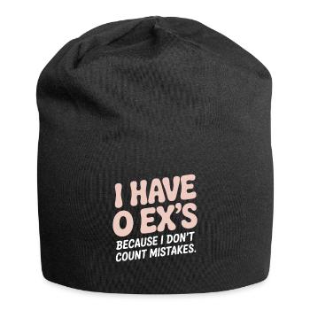Ex Boyfriend I Have 0 Exs Separation Divorce Single - Jersey Beanie - black - Front