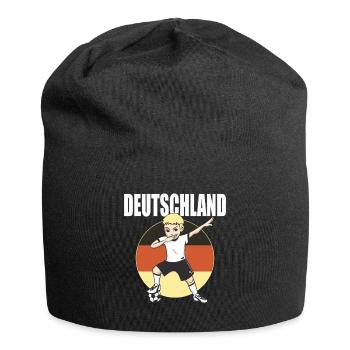Deutschland Fussball Fan Shirt 2026 Fußball Trikot - Jersey-Beanie - Schwarz - Vorne
