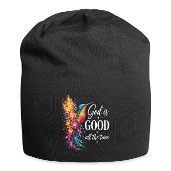 Dieu est bon tout le temps chrétien - Bonnet en jersey - noir - Devant