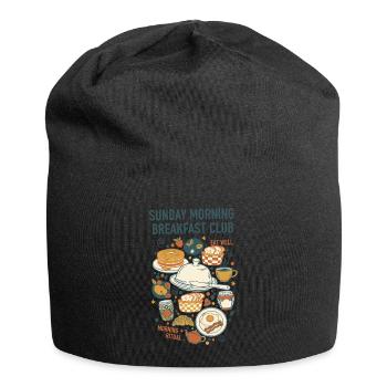 Breakfast Sunday Morning Breakfast Club Brunch - Jersey Beanie - black - Front