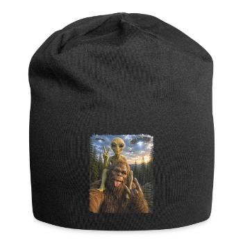 Bigfoot, Alien Rocker, Musique Rock, Main de Rock, OVNI - Bonnet en jersey - noir - Devant