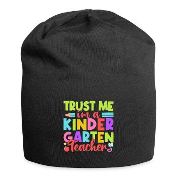 Pre K Teacher Trust Me I ́m A Kindergarten Teacher - Jersey Beanie - black - Front