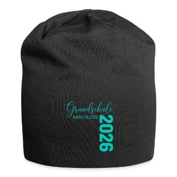 Grundschule Abschluss 2023 Jubiläum - Jersey-Beanie - Schwarz - Vorne