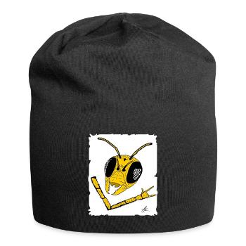 Wasp Streetwear Graphic - Jersey Beanie - black - Front