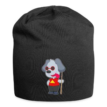 Hund Billiard Queue - Jersey-Beanie - Schwarz - Vorne