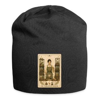 Terrarium Keeper | Reptile Tarot - Jersey Beanie - black - Front