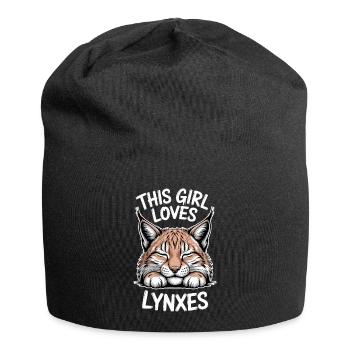 Lynx Dictions Lynx Fille Drôle de Lynx Cadeau de Lynx - Bonnet en jersey - noir - Devant