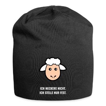 Ich meckere nicht. Ich stelle nur fest. - Jersey-Beanie - Schwarz - Vorne