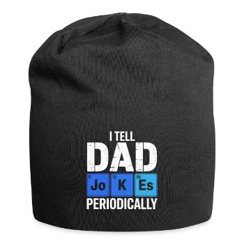 Dad Jokes Periodically Tee - Jersey Beanie - black - Front