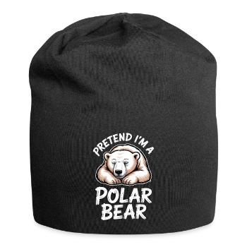 Polar Bear Sayings Polar Bears Funny Polar Bear Gift - Jersey Beanie - black - Front