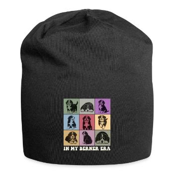 In meiner Berner-Ära Berner Sennenhund-Mutter - Jersey-Beanie - Schwarz - Vorne