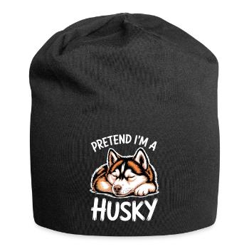 Husky Sayings Huskies Funny Husky Gift - Jersey Beanie - black - Front