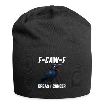 F-Caw-F Breast Cancer Crow Crab Survivor - Jersey Beanie - black - Front