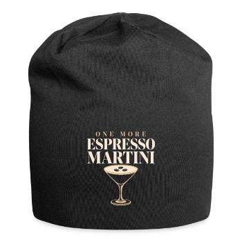 Cadeau cocktail club social de martini espresso - Bonnet en jersey - noir - Devant