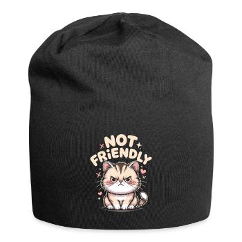 Not Friendly Introvert Antisocial Loner - Jersey Beanie - black - Front