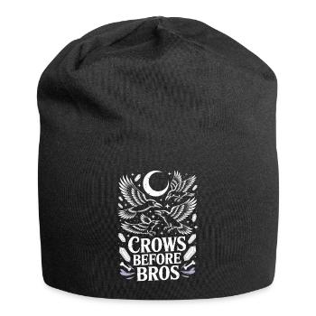 Krähen vor Bros Mondnacht - Jersey-Beanie - Schwarz - Vorne