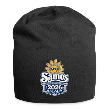 Logo du symbole du soleil Samos 2026 - Bonnet en jersey - noir - Devant