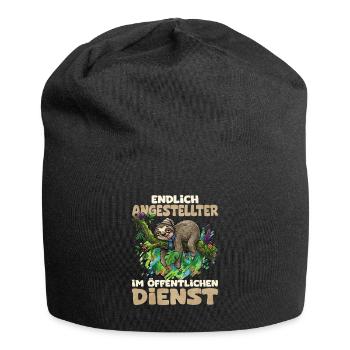 Endlich Angestellter im Öffentlichen Dienst - Jersey-Beanie - Schwarz - Vorne