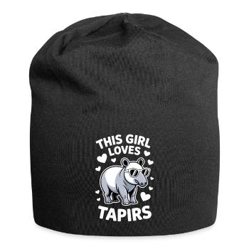 Dictons de tapir Tapir Drôle de cadeau de tapir - Bonnet en jersey - noir - Devant
