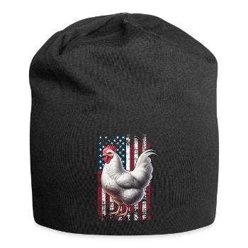 Leghorn Chicken US Leghorn Chickens - Jersey Beanie - black - Front
