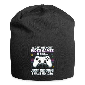 Jeu - Bonnet en jersey - noir - Devant