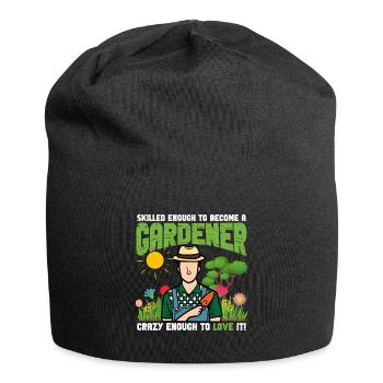 Proud Gardener Gift - Jersey Beanie - black - Front
