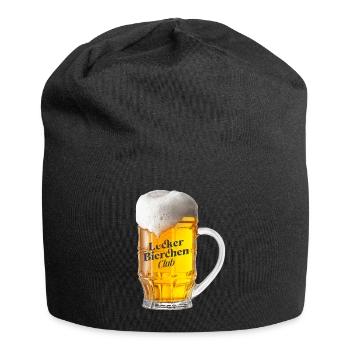 Lecker Bierchen Club - Bier Bierglas Biertrinker - Jersey-Beanie - Schwarz - Vorne