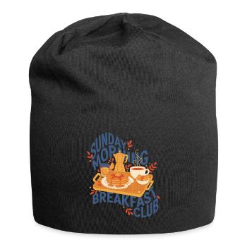 Breakfast Sunday Morning Breakfast Club Funny - Jersey Beanie - black - Front