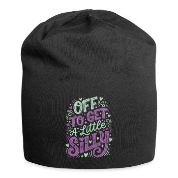 Je pars faire un peu la folie - Bonnet en jersey - noir - Devant