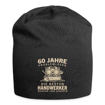 60 Jahre Problemlöser Handwerker 1966 Geburtstag - Jersey-Beanie - Schwarz - Vorne