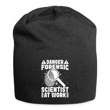 Analyste médico-légal, scientifique du danger à l’équipe de travail - Bonnet en jersey - noir - Devant