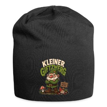 Kleiner Giftzwerg – Frecher Humor Spruch - Jersey-Beanie - Schwarz - Vorne