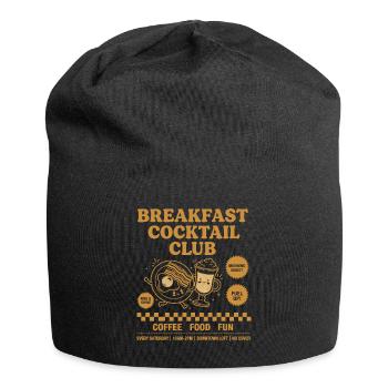 Frühstück Cocktail Club Lustiger Brunch Kaffee Essen - Jersey-Beanie - Schwarz - Vorne