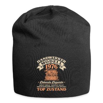 50. Geburtstag Handwerker Modell 1976 - Jersey-Beanie - Schwarz - Vorne