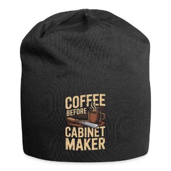 Cabinet Maker Coffee Cabinet Expert Coffee Lover - Jersey Beanie - black - Front