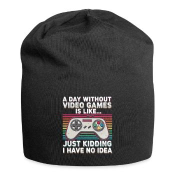 Retro Controller Humor Rainbow - Jersey Beanie - black - Front