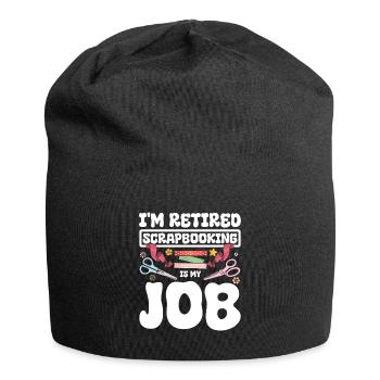 Retired Scrapbooking - Jersey Beanie - black - Front