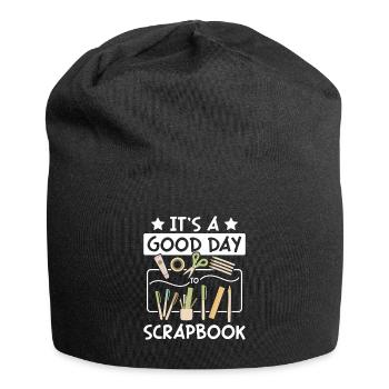 Good day for scrapbooking - Jersey Beanie - black - Front