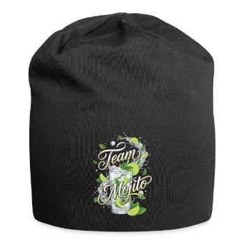 JGA Mojito Cocktail Barkeeper - Jersey-Beanie - Schwarz - Vorne
