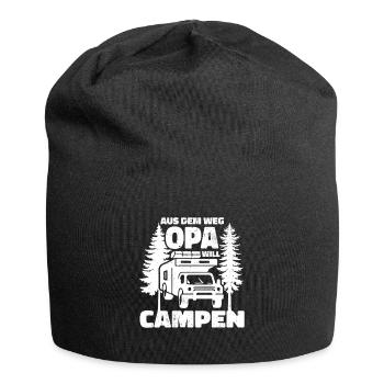Aus dem Weg Opa campt - Jersey-Beanie - Schwarz - Vorne