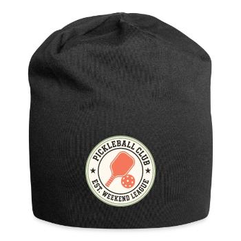 Weekend League Pickleball Badge - Jersey Beanie - black - Front