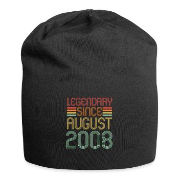 Légendaire depuis août 2008, anniversaire - Bonnet en jersey - noir - Devant