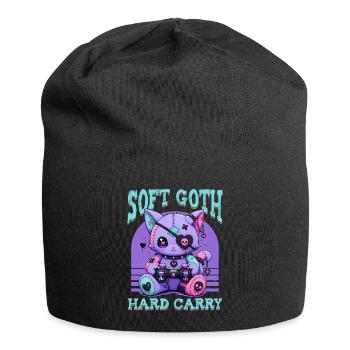 Pastel Goth Soft Goth Gaming Gamer - Jersey Beanie - black - Front