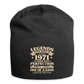 Né en 1971 Simplement unique - Bonnet en jersey - noir - Devant