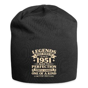 Né en 1951 Simplement unique - Bonnet en jersey - noir - Devant