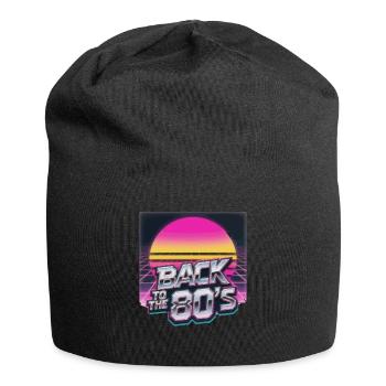 Le Retour du soleil néon des années 80 - Bonnet en jersey - noir - Devant