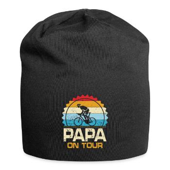 Papa On Tour - Jersey Beanie - black - Front