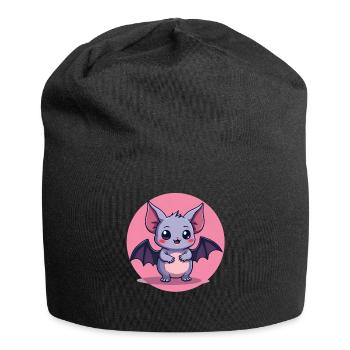 Personnage gothique gothique adorable - Bonnet en jersey - noir - Devant